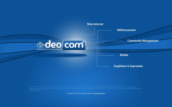E deocom | Création de sites internet Référencement naturel Community Management Liens sponsorisés Graphisme Edeo Com’