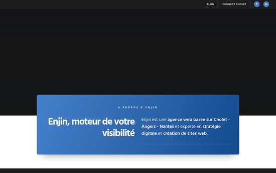 Enjin | Agence Web Cholet Création de site internet Enjin