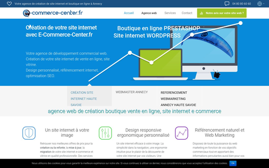 E commerce center | Agence de création boutique de vente en ligne. Annecy 74