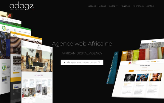Adage | Agence web à Ouagadougou Création de sites Internet de qualité